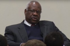 Clarence Thomas, via Harvard Law School screengrab