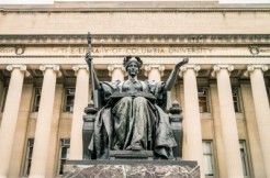 Columbia University Alma Mater Statue via Valerii Iavtushenko and Shutterstock