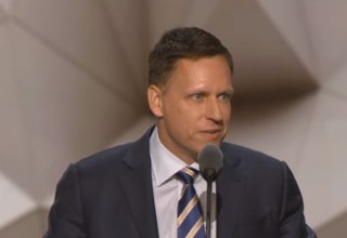 Image of Peter Thiel via PBS screengrab