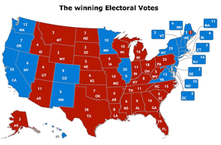 2016 Electoral College map (Shutterstock)