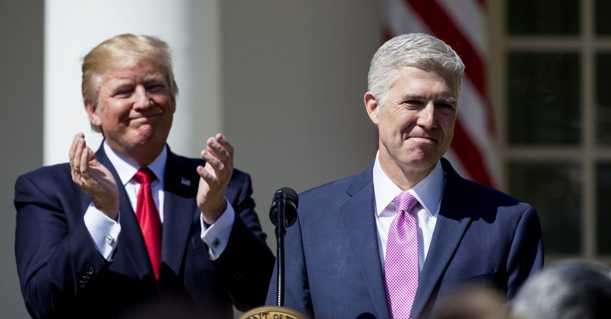 Neil Gorsuch, Donald Trump