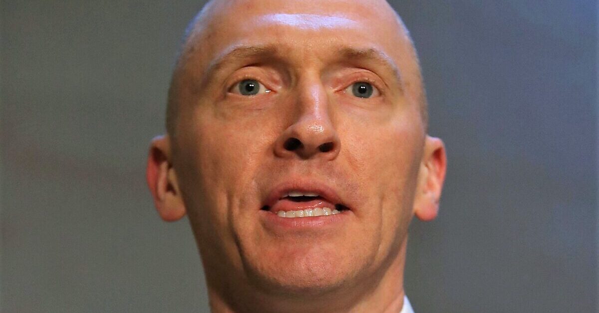 WASHINGTON, DC - NOVEMBER 02: Carter Page, former foreign policy adviser for the Trump campaign, speaks to the media after testifying before the House Intelligence Committee on November 2, 2017 in Washington, DC. The committee is conducting an investigation into Russia