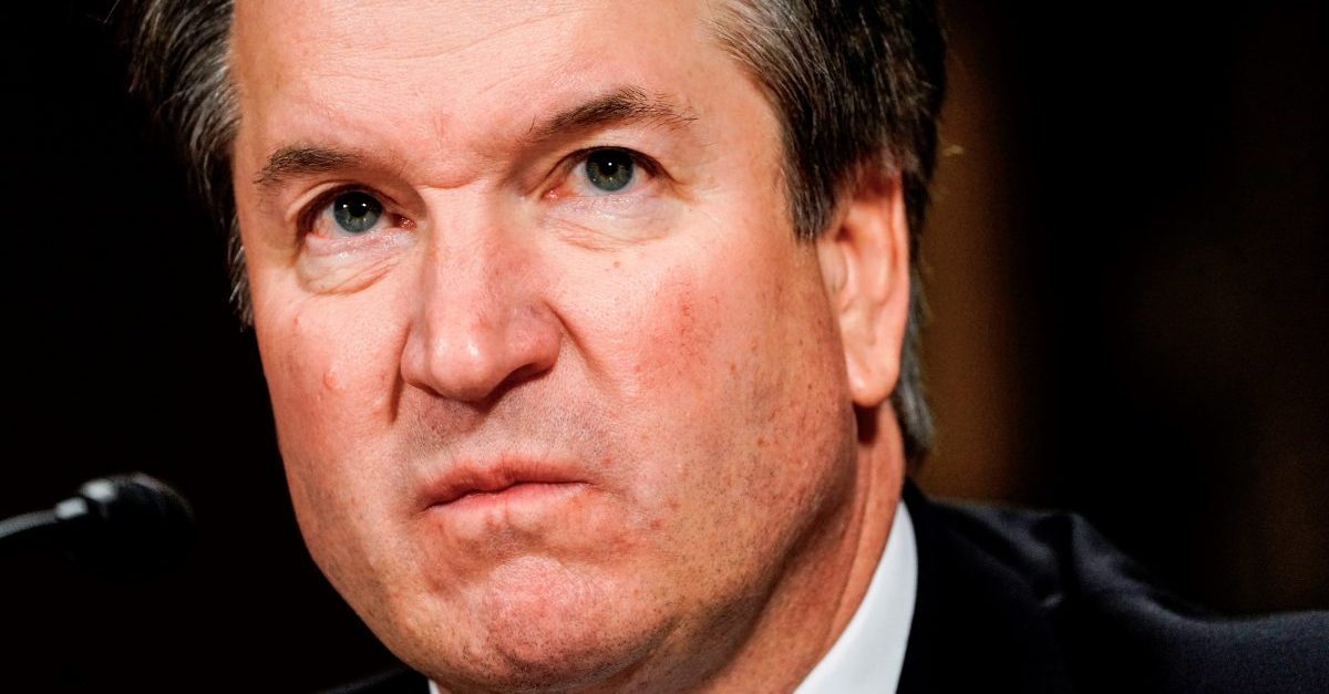 Supreme court nominee Brett Kavanaugh testifies before the Senate Judiciary Committee on Capitol Hill in Washington, DC on September 27, 2018. - University professor Christine Blasey Ford, 51, told a tense Senate Judiciary Committee hearing that could make or break Kavanaugh's nomination she was "100 percent" certain he was the assailant and it was "absolutely not" a case of mistaken identify.