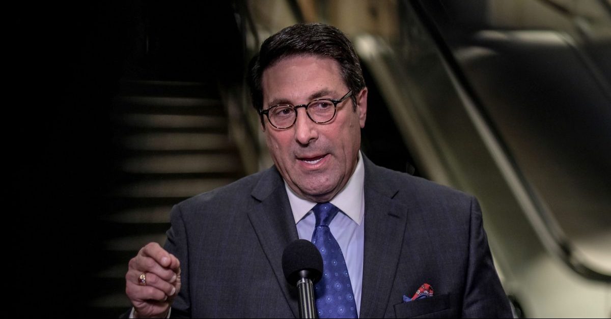 WASHINGTON, DC - JANUARY 24: Jay Sekulow, personal attorney for U.S. President Donald Trump, speaks during a news conference during the Senate impeachment trial against President Donald Trump at the U.S. Capitol on January 24, 2020 in Washington, DC. The impeachment trial continues on day four and is planned to proceed on Saturday as well.