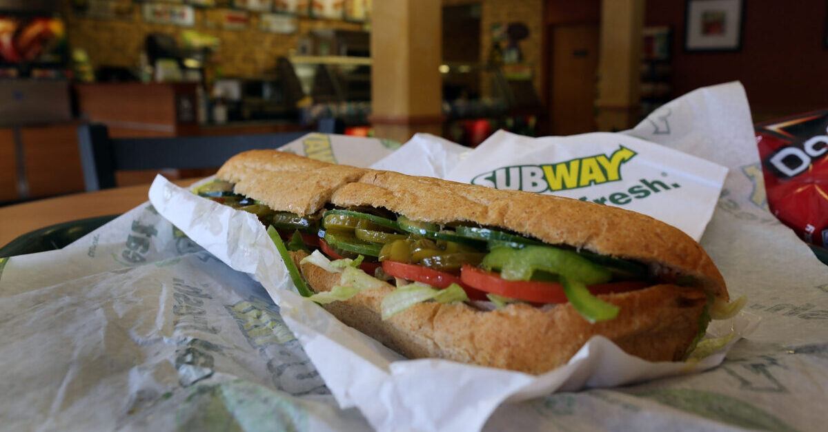 MIAMI, FL - OCTOBER 21: A Subway sandwich is seen in a restaurant as the company announced a settlement over a class-action lawsuit that alleged that Subway engaged in deceptive marketing for its 6-inch and 12-inch sandwiches and served customers less food than they were paying for on October 21, 2015 in Miami, Florida. While it denies the claims, Subway said that franchisees would be required to have a measurement tool in stores to make sure loaves are 12-inches.