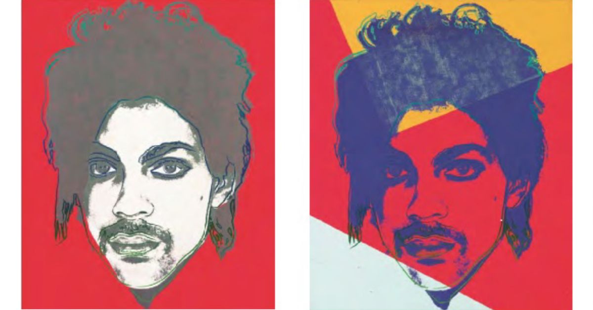 Court papers show silkscreens from Andy Warhol's "Prince Series," based on photographs from photographer Lynn Goldsmith. 