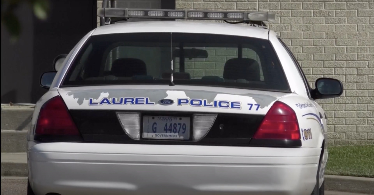 A police car in Laurel Mississippi