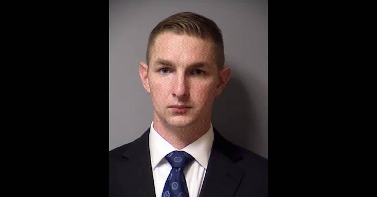 Police officer Christopher Taylor appears in a mugshot released by the City of Austin after his indictment in the police shooting death of Michael Ramos.