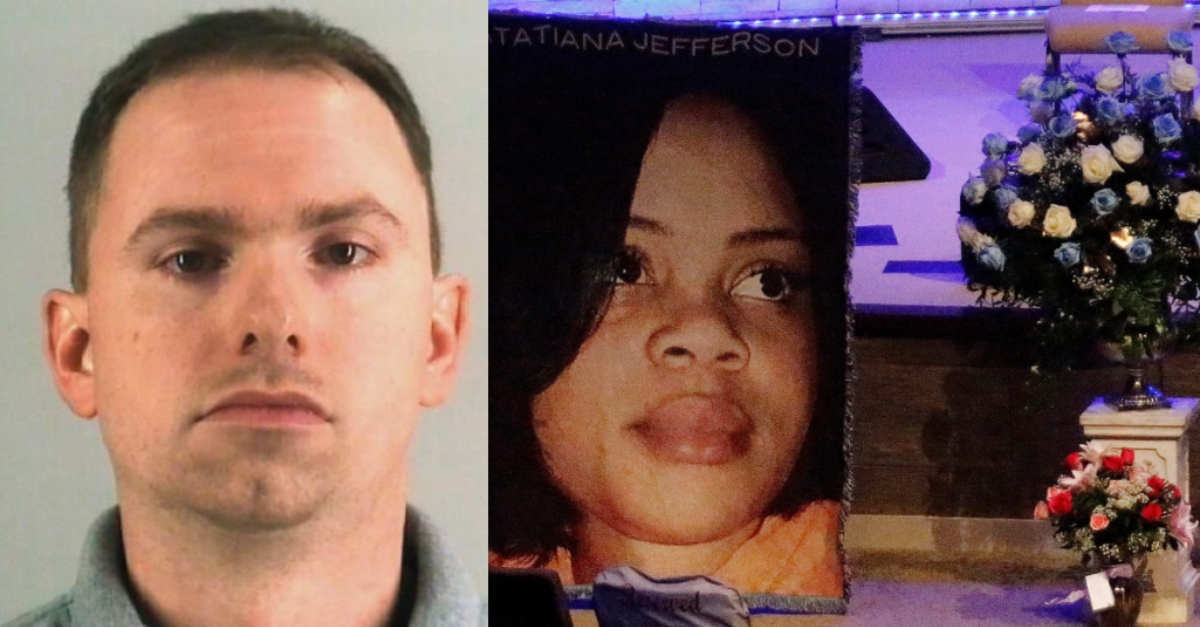 Aaron Dean booking photo, and Atatiana Jefferson funeral