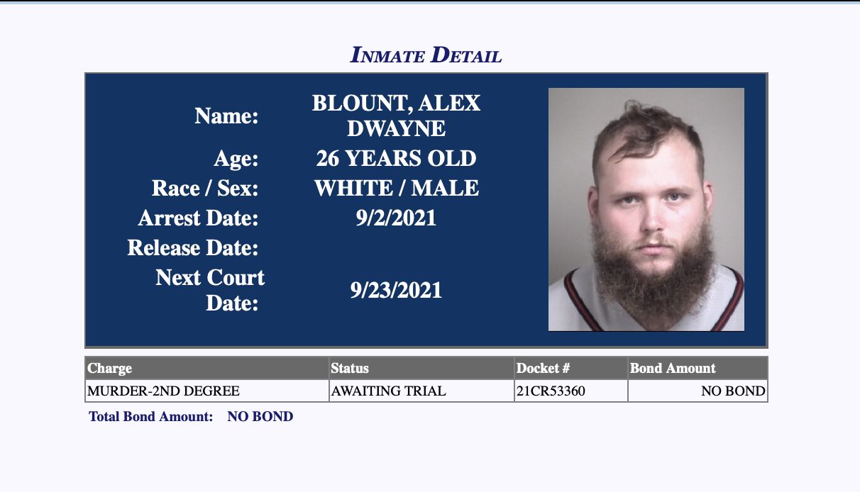 Alex Blount jail records