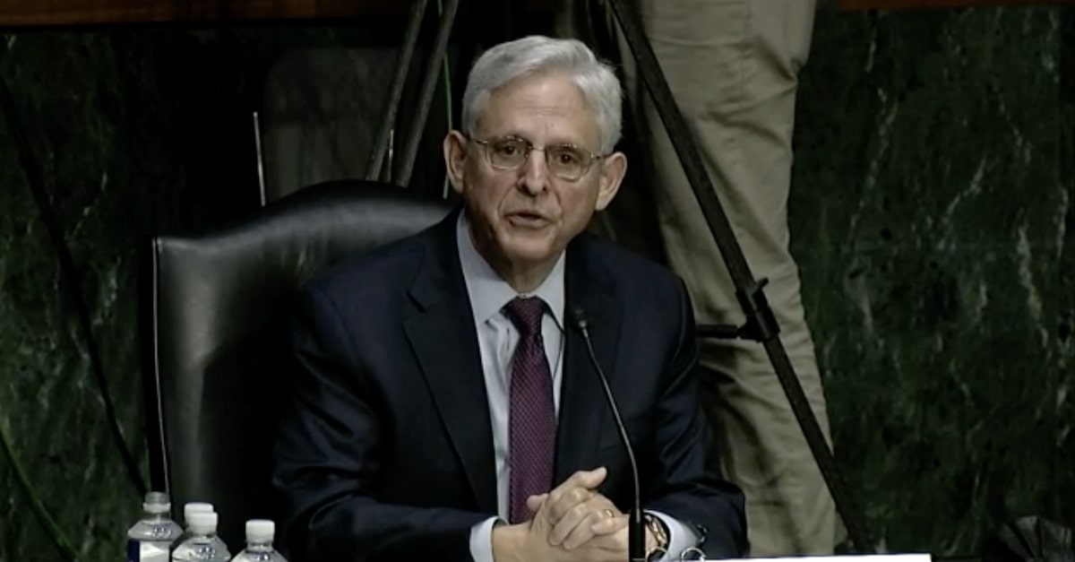 AG Merrick Garland at Senate oversight hearing