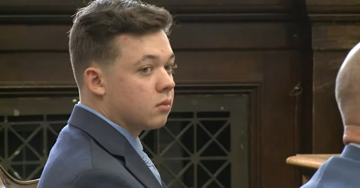 Kyle Rittenhouse appears in court for a pre-trial hearing on Oct. 25, 2021. (Image via screengrab from WITI-TV/YouTube.)