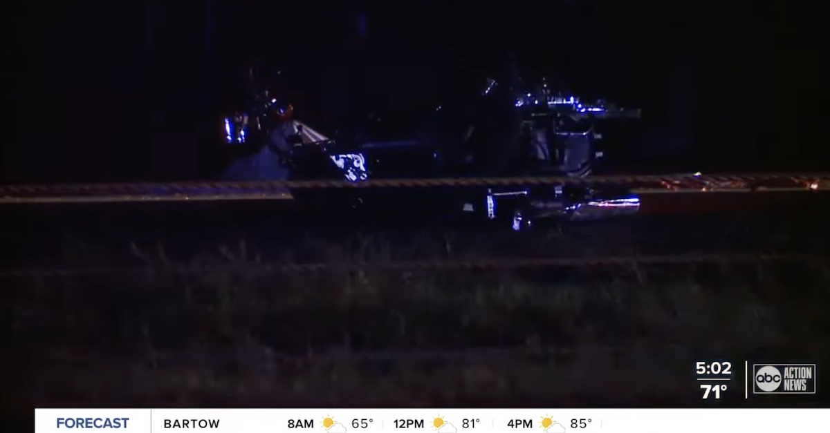 motorcycle crash scene in Florida