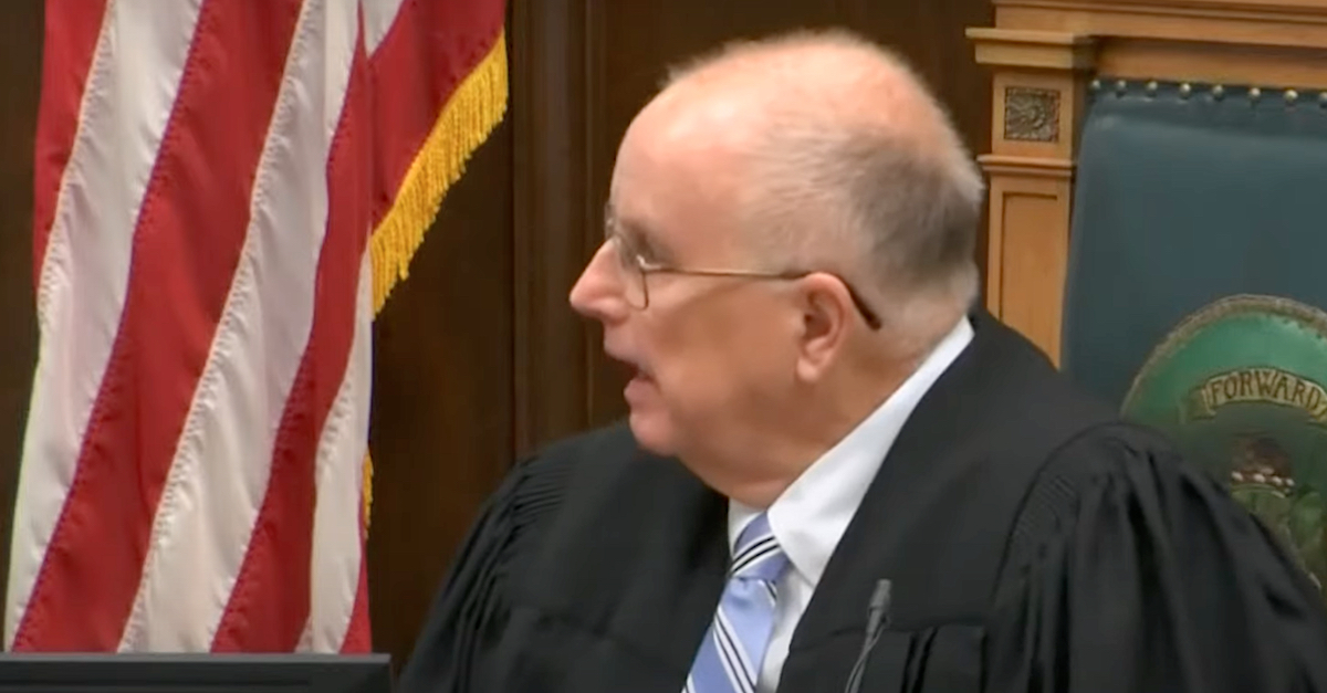 Judge Bruce Schroeder reacts to a statement made by Juror #7 in the Kyle Rittenhouse murder trial.