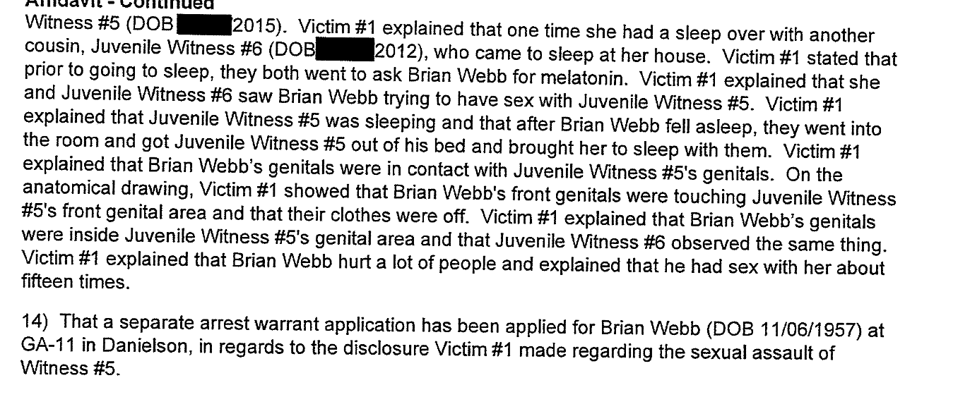 brian webb affidavit