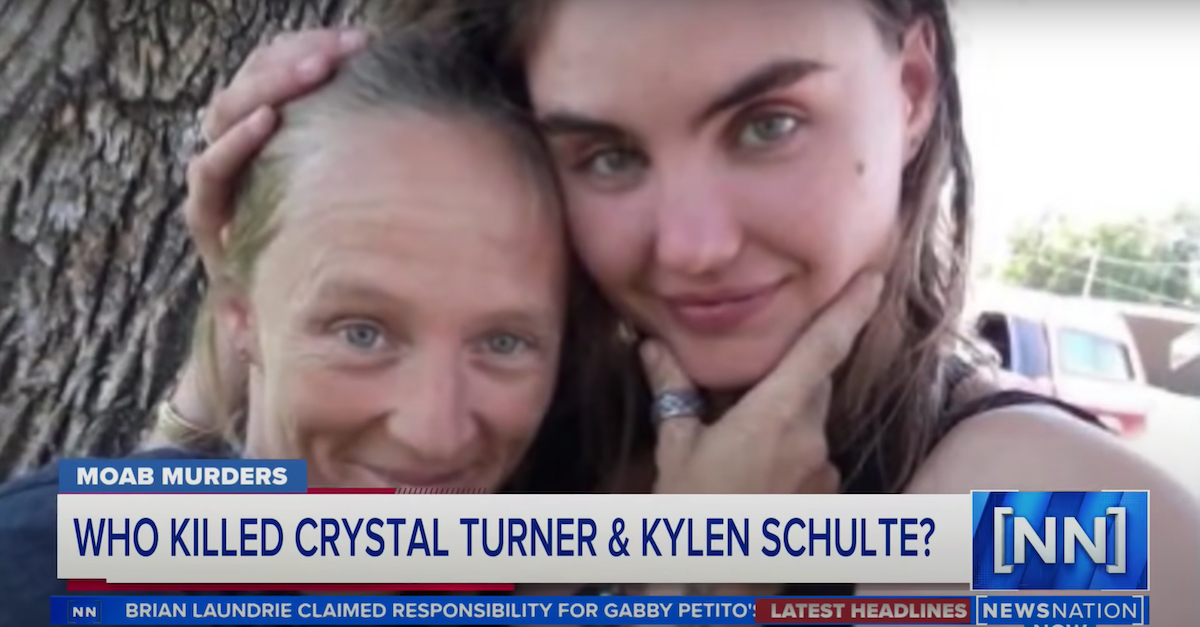 Crystal Turner (left) and Kylen Schulte (right) appear in a NewsNation screengrab.