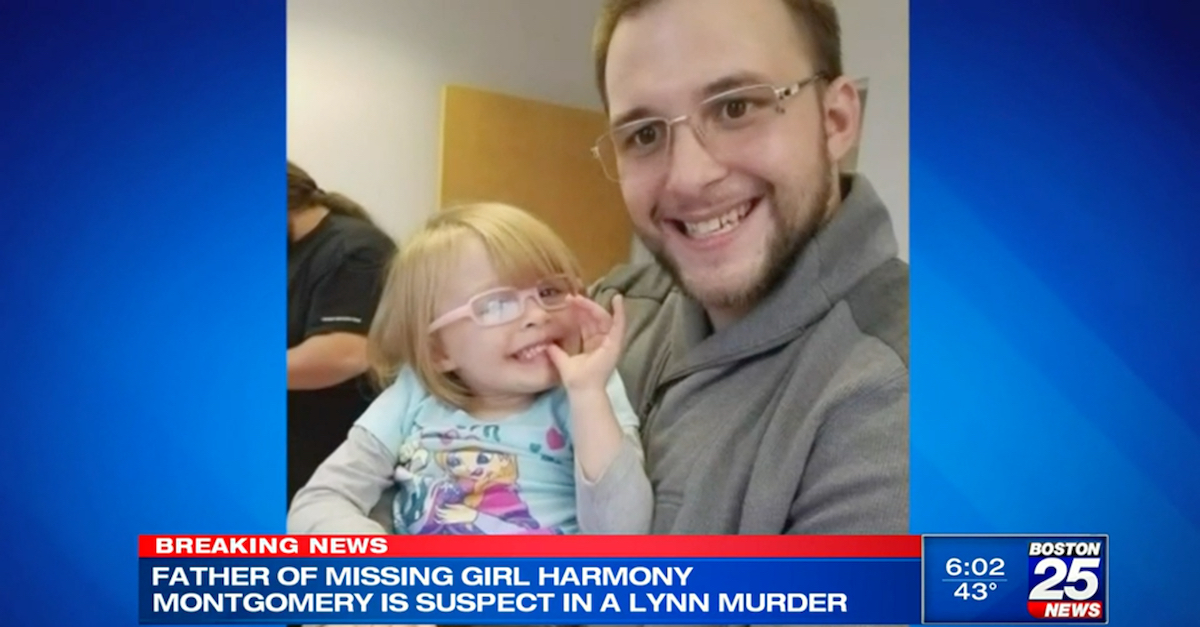 Harmony and Adam Montgomery appear in an image obtained by WFXT-TV.