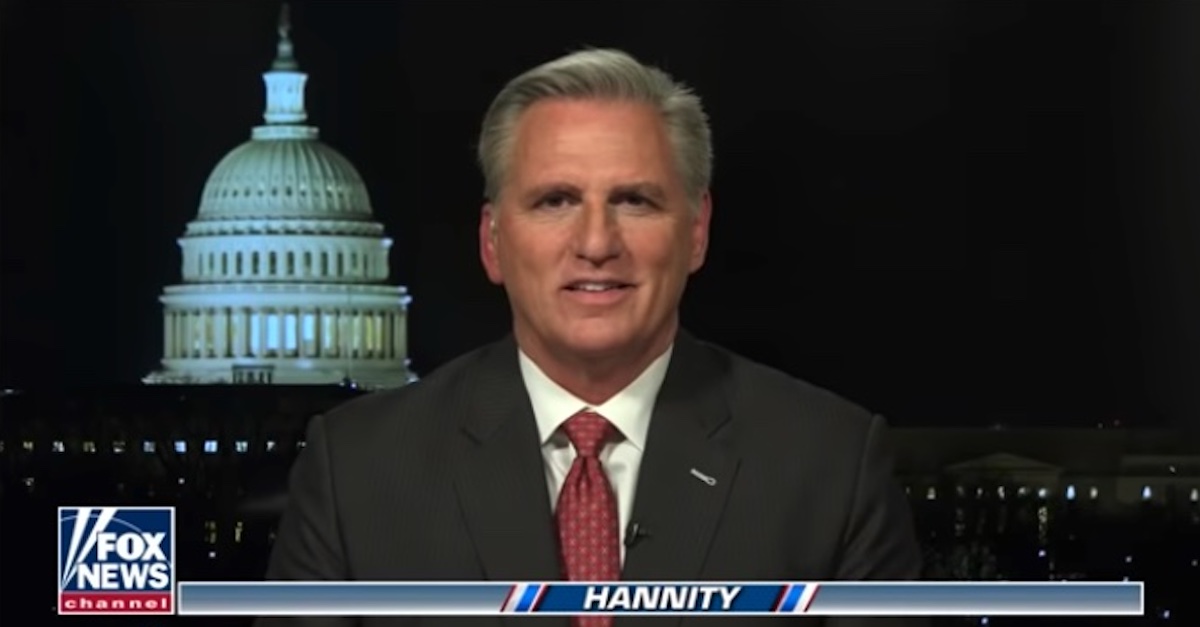 Kevin McCarthy appears on Hannity on Fox News