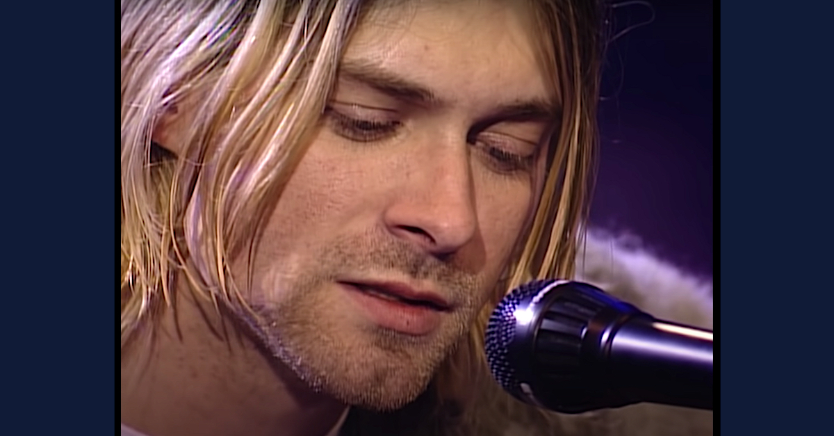 Kurt Cobain appears in a YouTube screengrab.