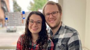 Liz and Gabe Rutan-Ram, who are suing the Tennessee Department of Children's Services, claiming a state-funded adoption home refused to work with the couple because they are Jewish.