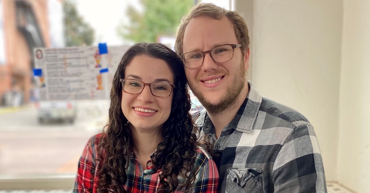 Liz and Gabe Rutan-Ram, who are suing the Tennessee Department of Children's Services, claiming a state-funded adoption home refused to work with the couple because they are Jewish.