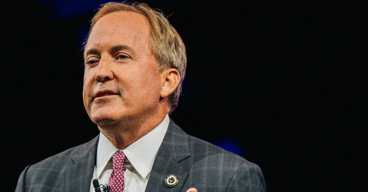 Texas Attorney General Ken Paxton speaks during the Conservative Political Action Conference CPAC held at the Hilton Anatole on July 11, 2021 in Dallas, Texas. (Photo by Brandon Bell/Getty Images.)