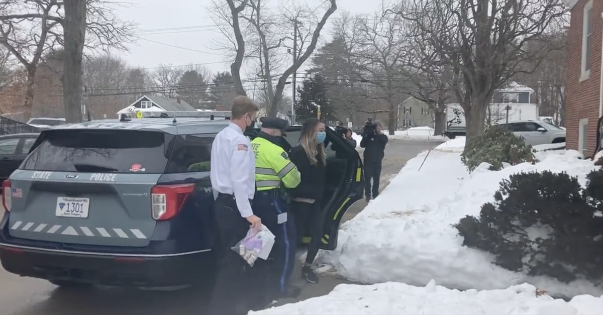 Karen Read is led into court