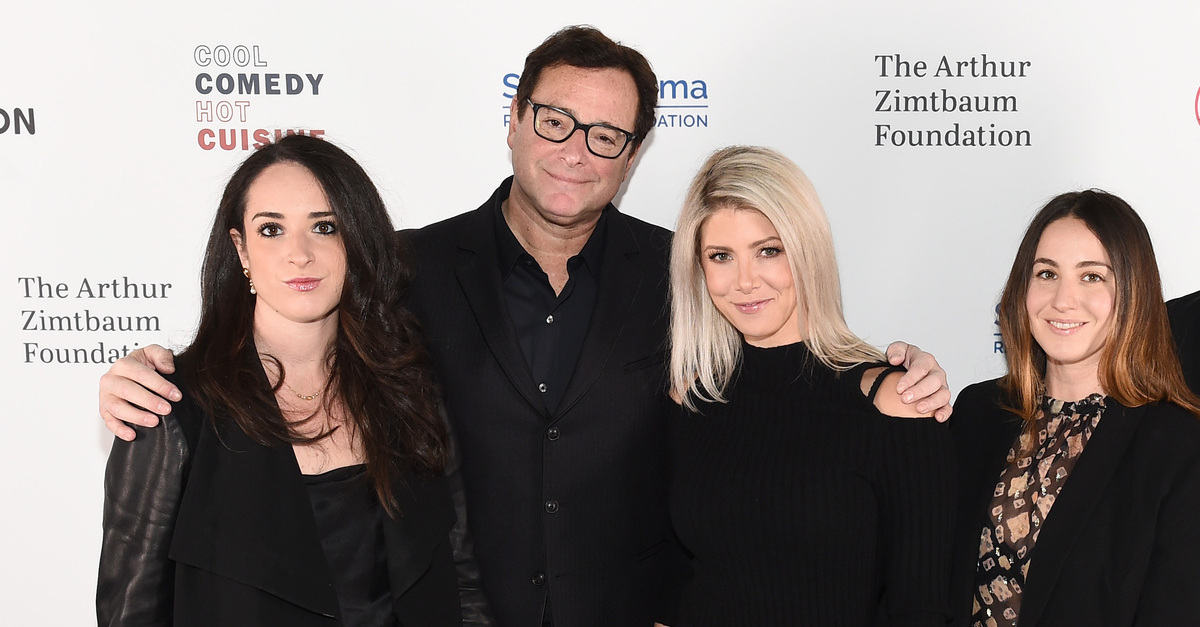 Bob Saget pictured with family
