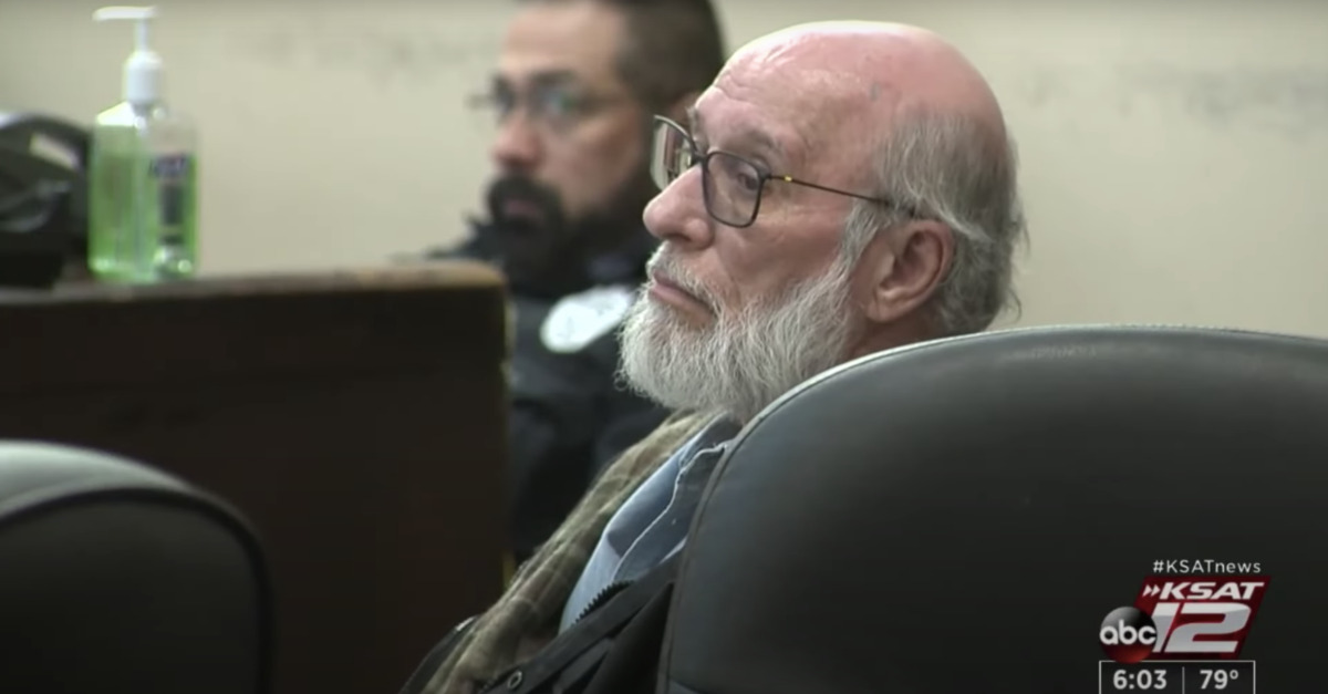 Larry Leroy Moore appears in court.  (Image via KSAT-TV screengrab.)