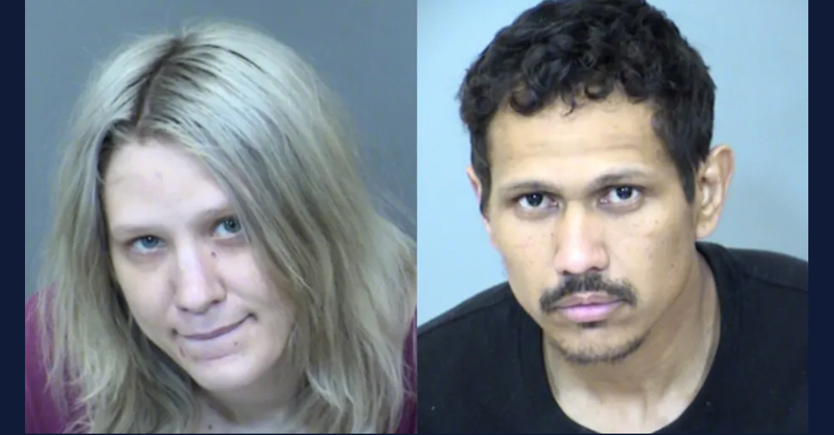 Chloe Sergent (L) and Keola Wimbish (R) appear in mugshots