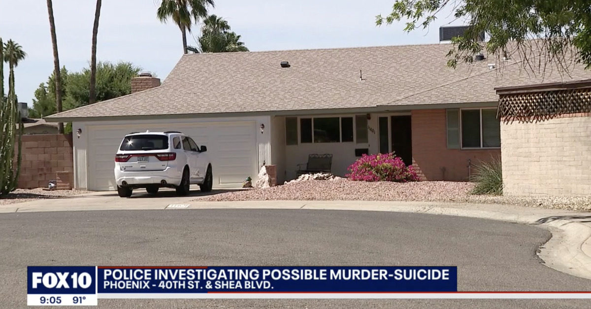 A scene outside of a murder-suicide in Phoenix