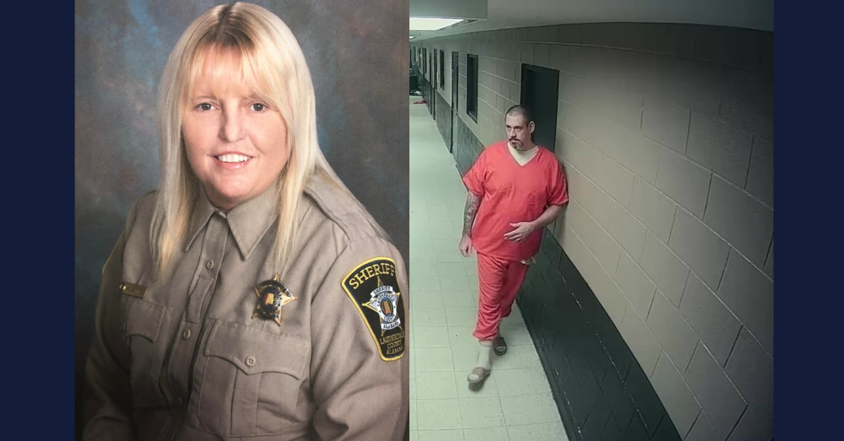 Deputy Vicki White in sheriff's office portrait, and inmate Casey Cole White in an image from Tuesday, April 26, 2022.