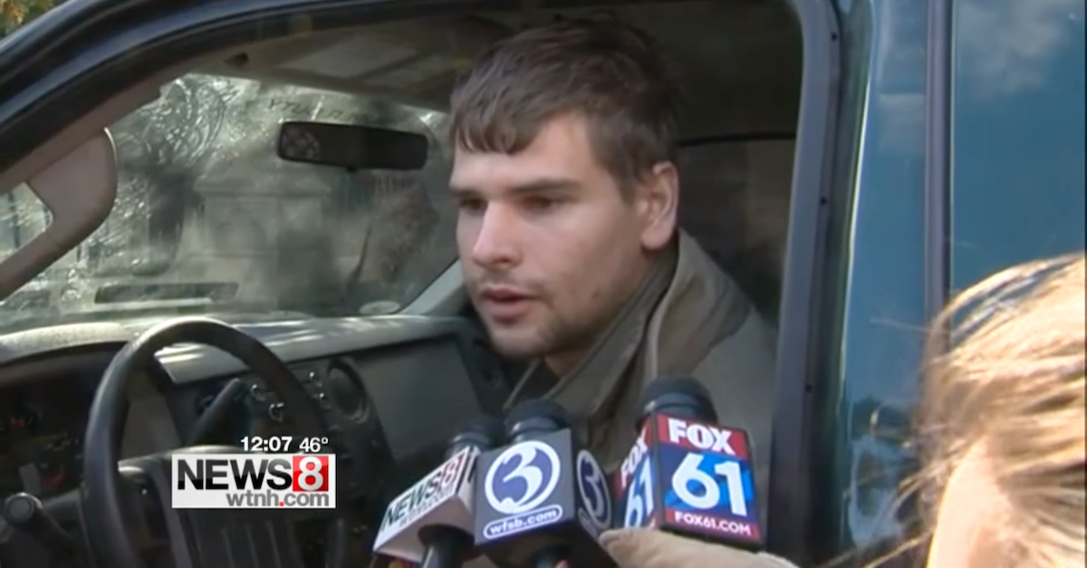 Nathan Carman spoke to reporters after a Connecticut memorial service for his mother in 2016. He said his "whole family was invited" and that he was "glad" many chose to attend, but several of his aunts objected to the service.
