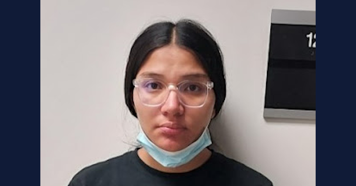 Norma Elizabeth Rivas-Villacorta appears in a mugshot