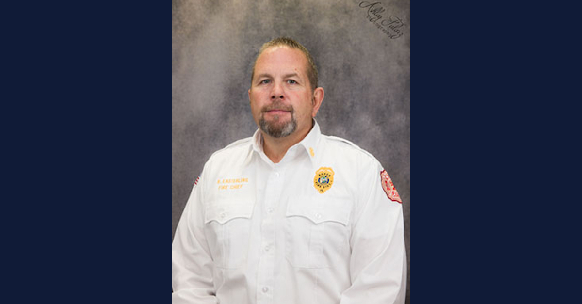 Brian Keith Easterling appears in his official photo for the Baker Fire District