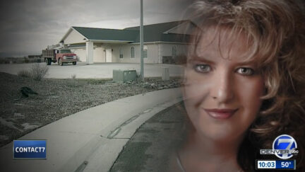 Megan Hess and her funeral home appear in KMGH-TV screengrab.