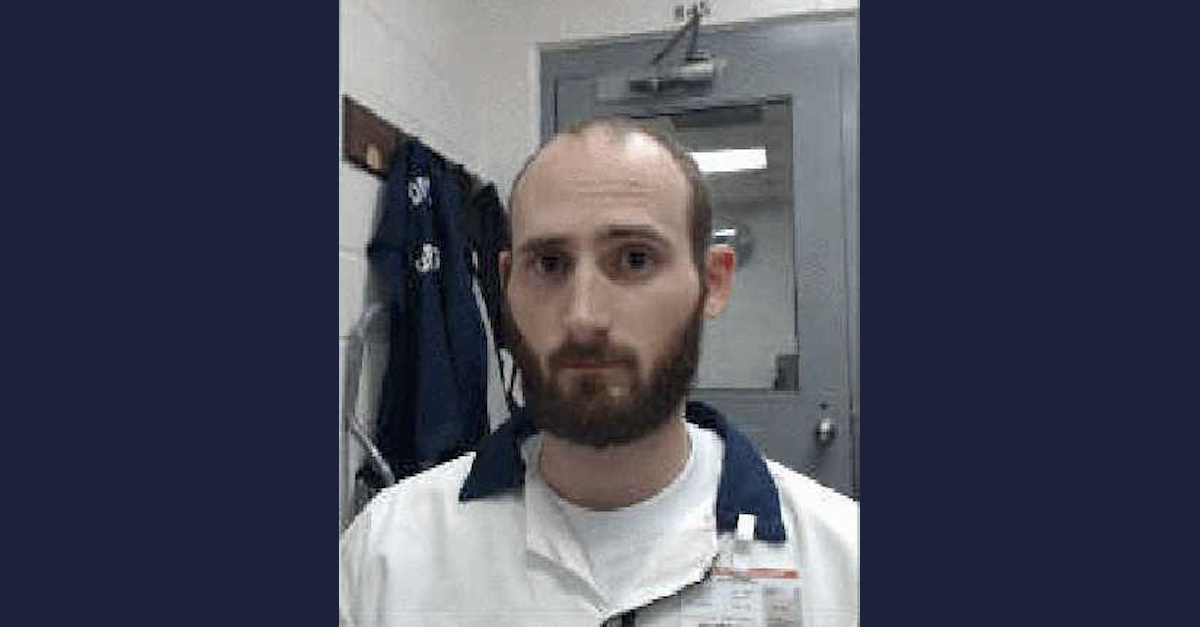 Jeffrey Peacock appears in a prison photo