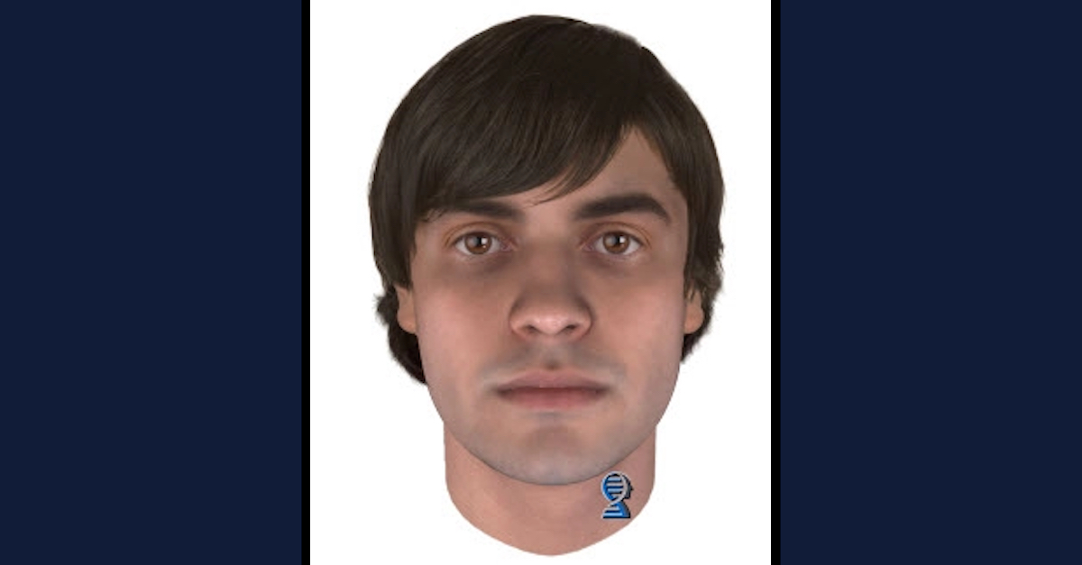 A photo shows an artist's rendition of what Nancy Elaine Anderson's killer may have looked like.