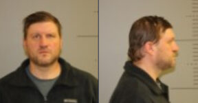 Shannon Brandt is seen in a forward-facing mugshot and in profile (via Stutsman County).