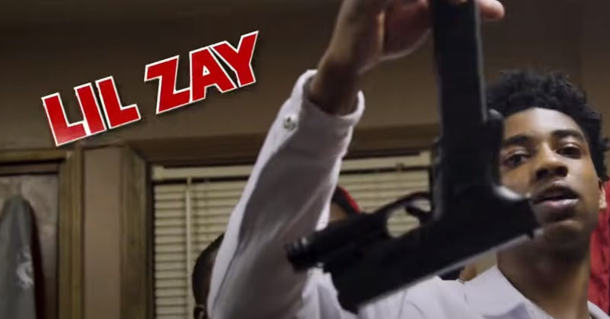 Lil Zay Osama appears in a music video