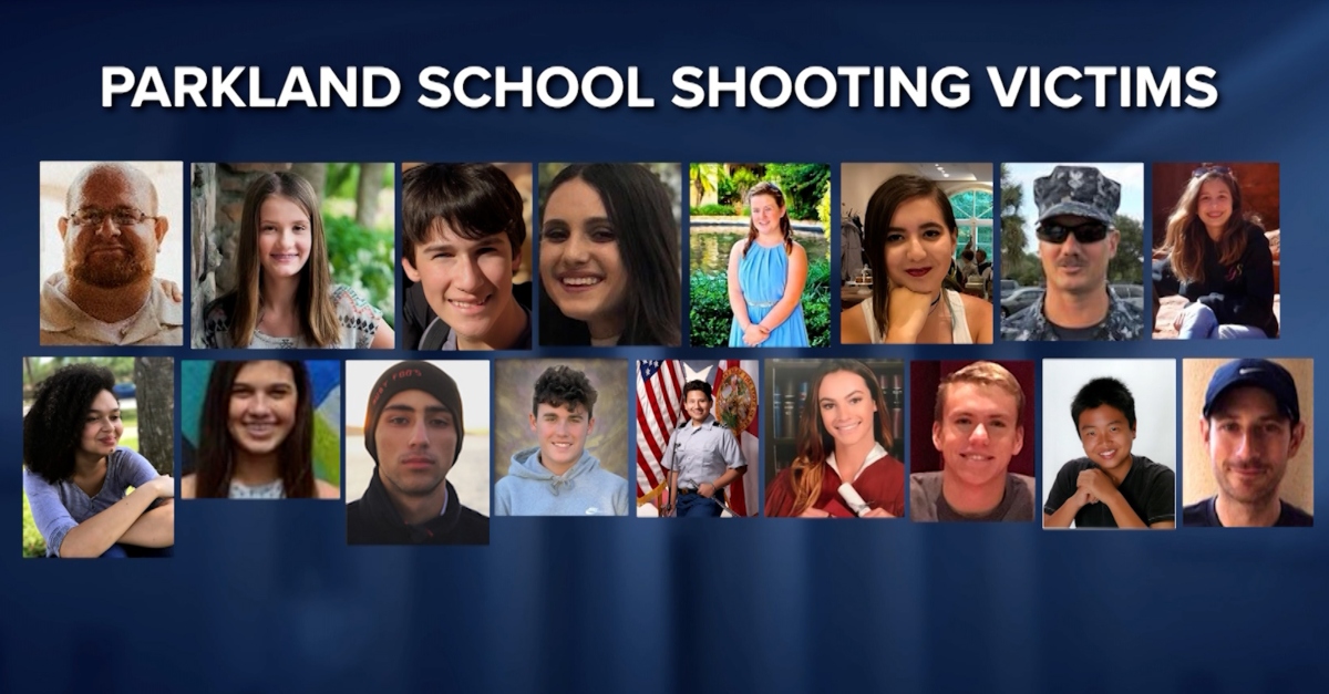 The Parkland shooting victims.