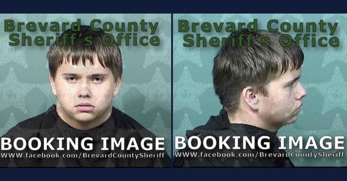 Two mugshots of Tobias Brewer show the teen looking directly at the camera. He has short brown hair with bangs over his forehead and appears to be wearing a black smock or covering. He is not smiling. The second image features the right side of Brewer's face in profile.