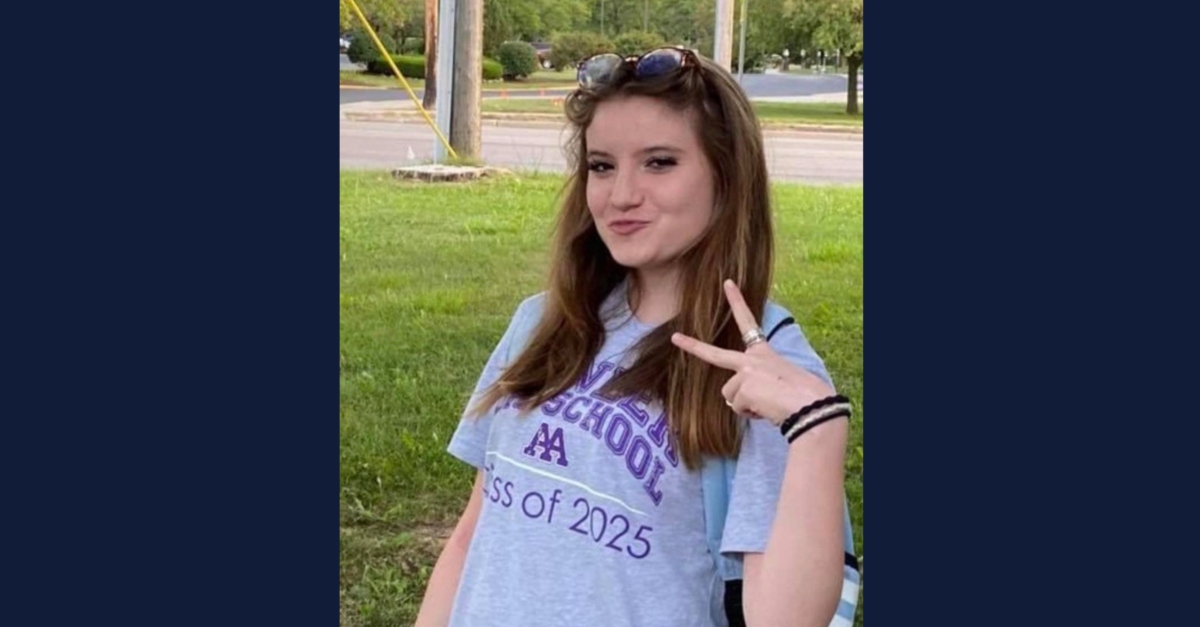Adriana Davidson, 15, was last seen outside Pioneer High School in Ann Arbor, Michigan, on Jan. 27, 2023, deputies said. (Image: Washtenaw County Sheriff's Office)