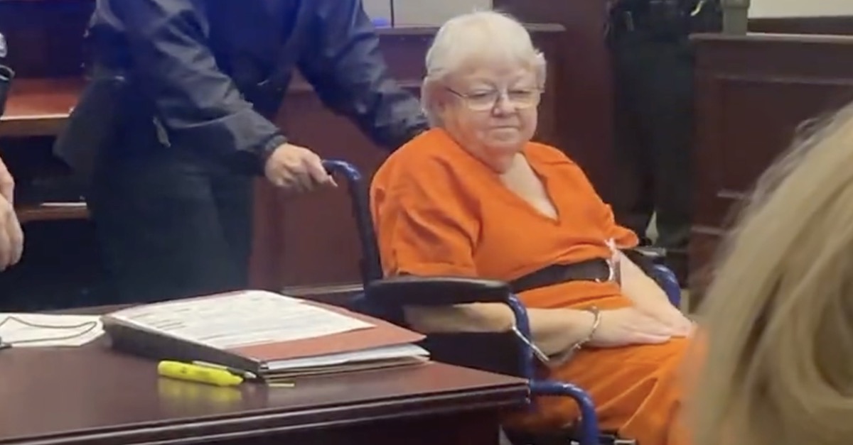 Ellen W. Gilland appearing in court on Friday (image via Twitter screenshot)