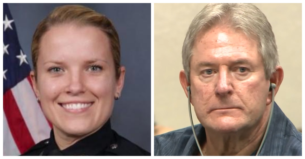 Detective Deidre Mengedoht, left and the man who killed her, Roger Burdette. (Photo of Mengedoht from Kentucky state and Burdette is a screenshot from ABC Louisville, Kentucky-affiliate WHAS11)