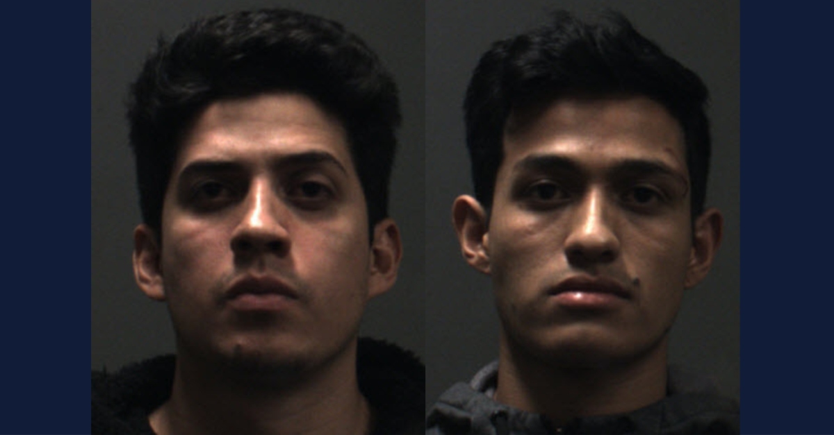 Rony Castaneda (left) and his brother Josue Castaneda (right) were convicted of beating Joe Melgoza to death with a bat after crashing his wedding reception. (Mugshots: City of Chino Police Department)