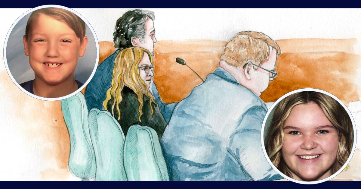 Lori Vallow appears in a courtroom sketch in late April 2023