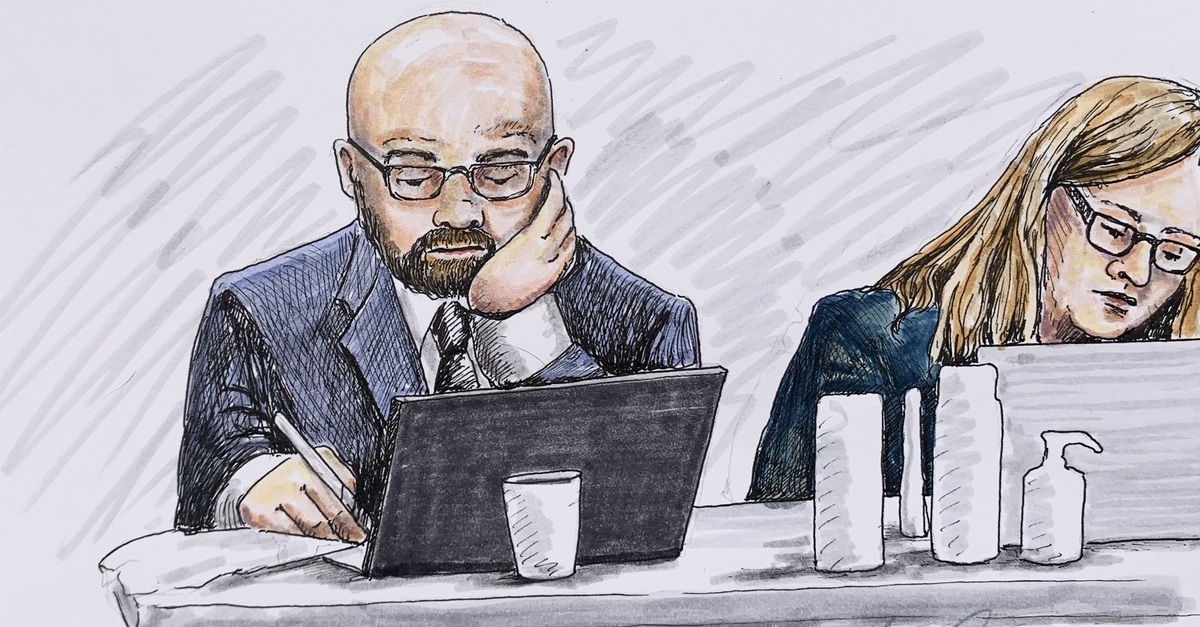 The prosecution takes notes during jury selection in the Lori Vallow trial