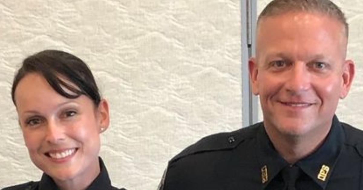 Lt. Michael Schoenbrod said he and Det. Sgt. Jessica Long put their 3-year-old in a jail cell on back-to-back days over potty training challenges. (Image: Daytona Beach Shores Public Safety Department)