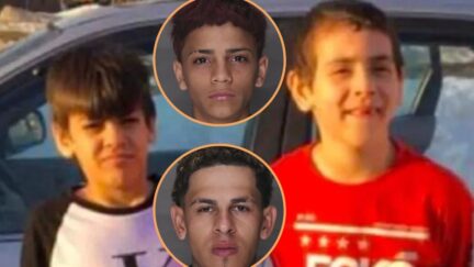 Alex Torres Santos is accused of killing brothers Jesus Perez-Salome, 8, Sebastian Perez-Salome, 9, and Joshua Lugo-Perez, 19, not pictured. (Photo of the Perez-Salome brothers from GoFundMe; Santos photo from the Lebanon County District Attorney's Office)